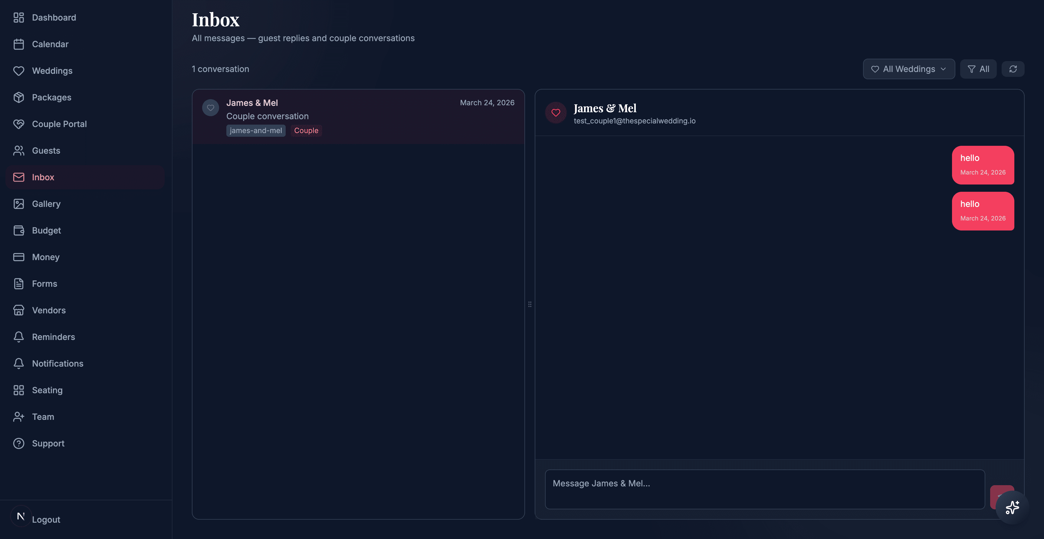 Planner Inbox screenshot