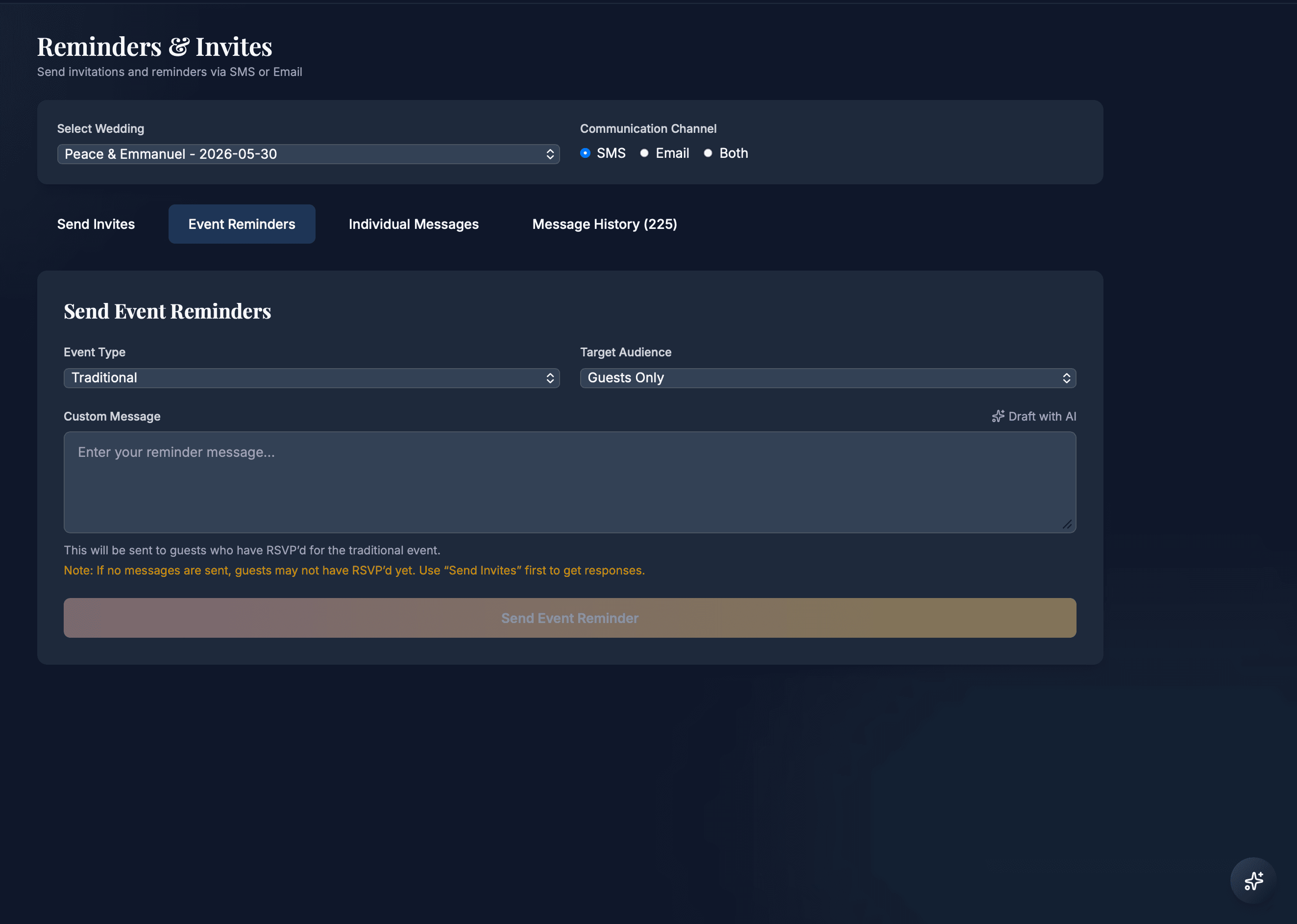 SMS & Email Reminders screenshot