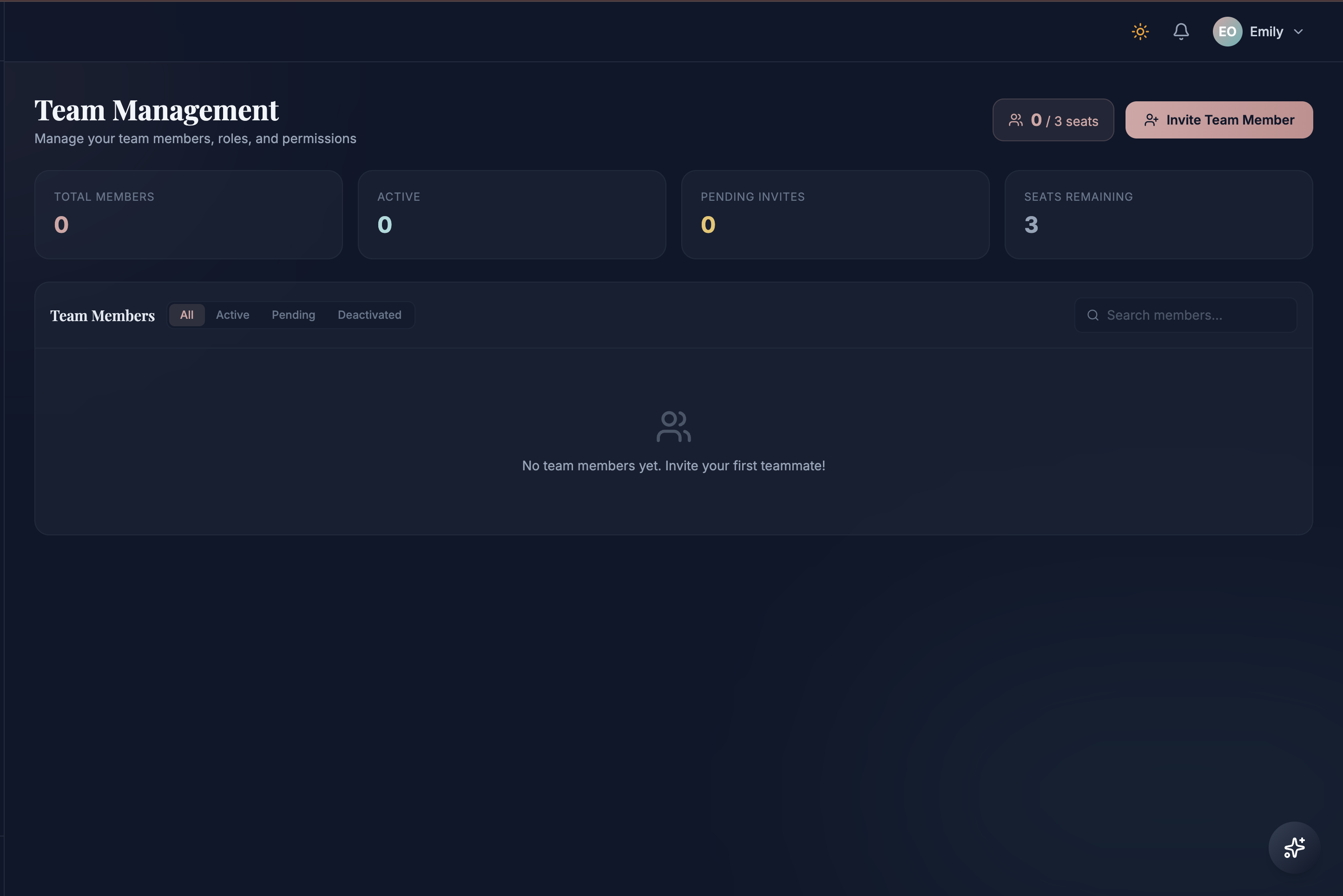 Team Management — Assign wedding access and granular permissions so every planner sees the right work.